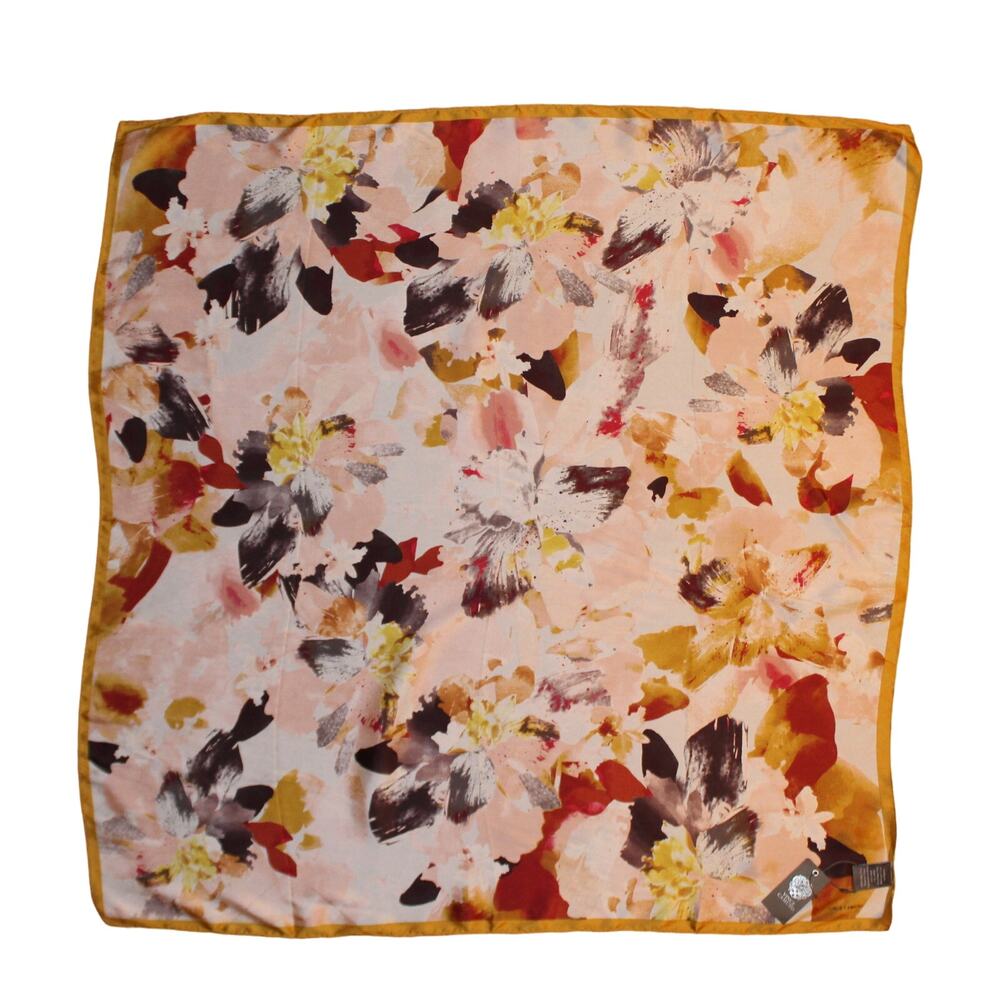 Vince Camuto Floral Smash 100% Silk 36" Square Scarf #VC2387